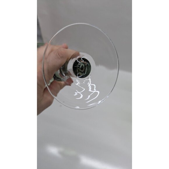 Artland Green Glass Handblown Goblet Bubble Design - Picture 8 of 11